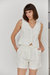 Madison Linen Shorts - White
