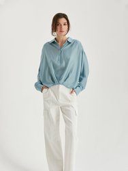 Maeve Surplice Woven Top