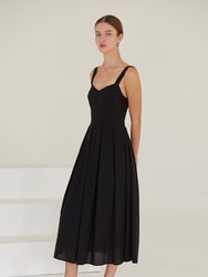 Marina Bustier Dress - BLACK