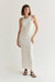 Marla Rib Knit Maxi Dress - Pearl