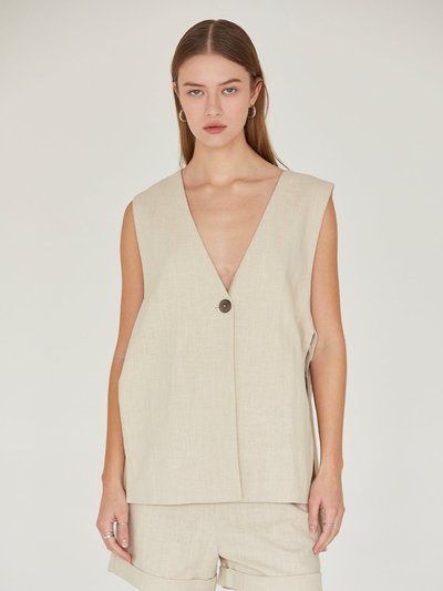 Crescent Mckenna Linen Blazer Vest product