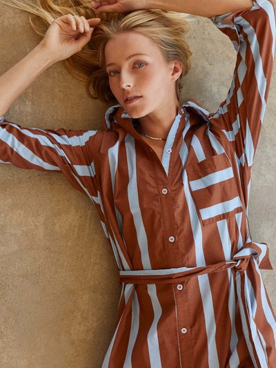 Crescent Monica Bold Stripe Cotton Dress product