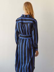 Monica Bold Stripe Cotton Dress