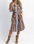 Monica Bold Stripe Midi Dress