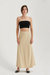 Nadia Maxi Wrap Skirt - Custard