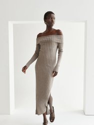 Natalia Sweater Maxi Dress - Taupe