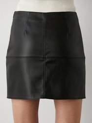 Natalie Vegan Leather Mini Skirt