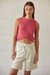 Nyla Cotton Crop Tank - Pink