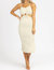 O-Ring Lennon Midi Dress - Beige