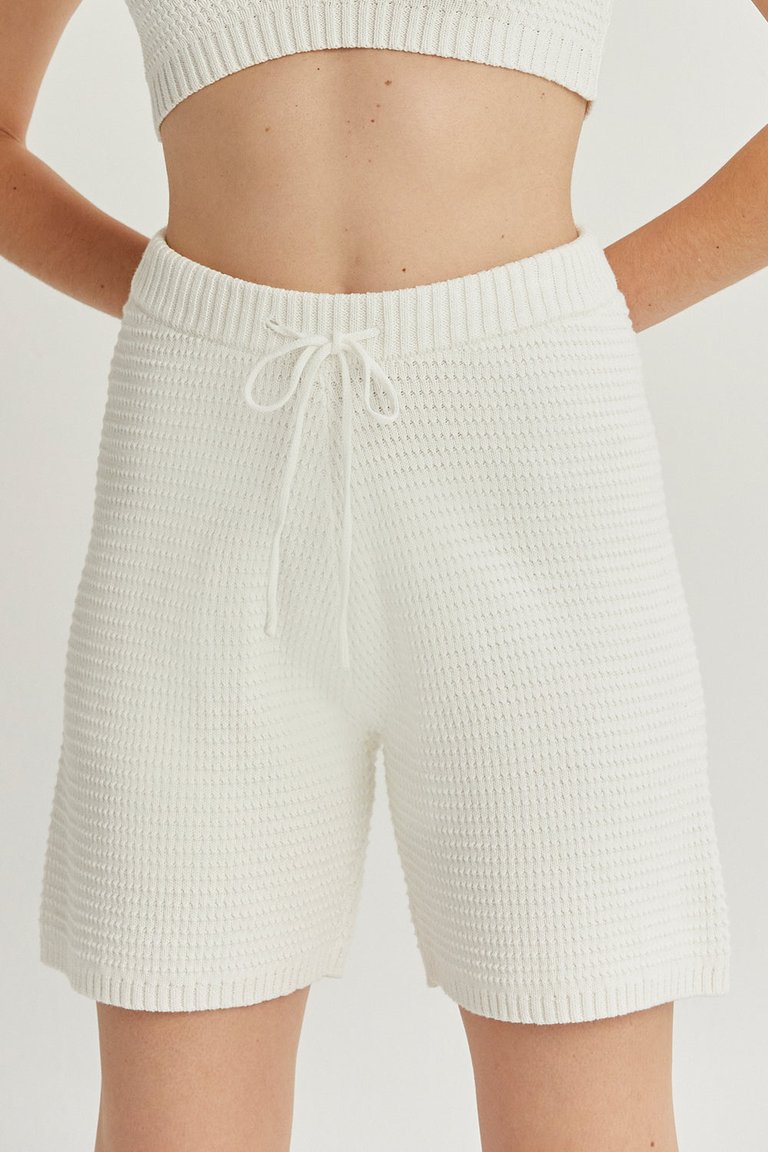 Odalis Cotton Shorts - White