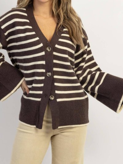 Crescent Presley Stripe Bell Cardigan product