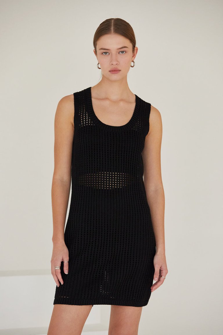 Rina Knit Dress - Black