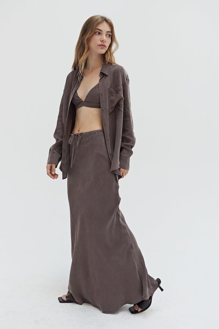 Romina Cupro Maxi Skirt