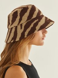 Savannah Zebra Print Bucket Hat