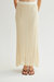 Shirley Pleated Knit Skirt - Cream