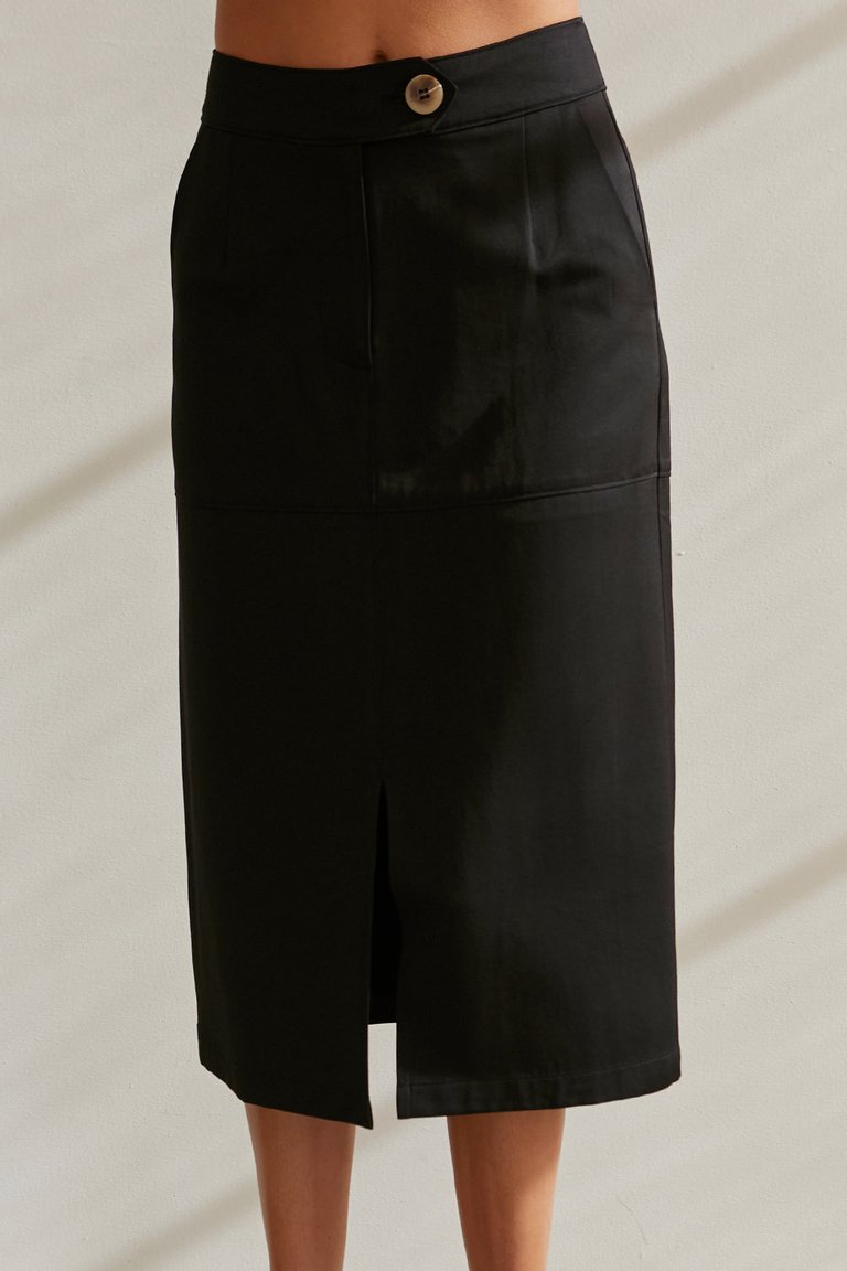 Simones Midi Skirt - Black