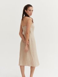 Sofia Linen Midi Dress