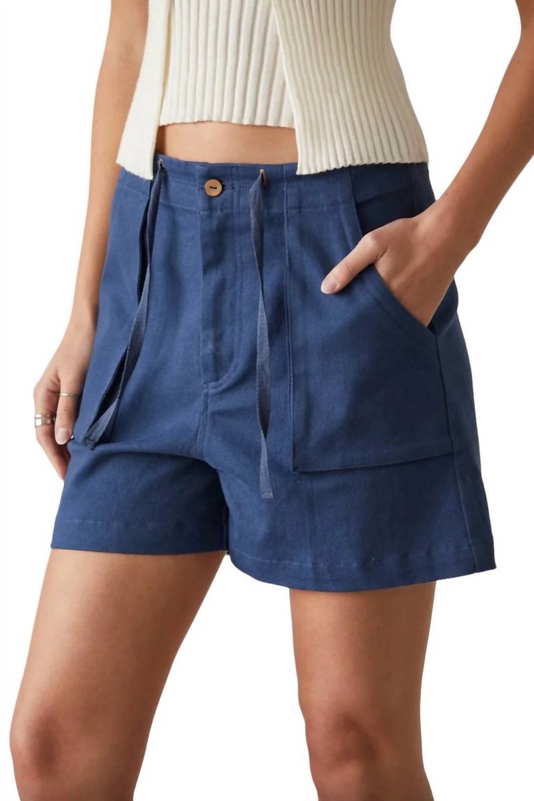 Summer Utility Shorts In Blue