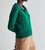 Vivian Pretzel Knit Top Sweater In Green