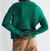 Vivian Pretzel Knit Top Sweater In Green