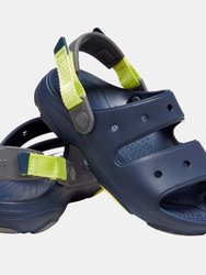 Childrens/Kids Classic All-Terrain Dual Straps Sandals - Navy/Green