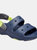 Childrens/Kids Classic All-Terrain Dual Straps Sandals - Navy/Green - Navy/Green