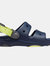 Childrens/Kids Classic All-Terrain Dual Straps Sandals - Navy/Green