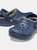 Childrens/Kids Classic Lined Clogs - Navy/Charcoal