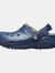 Childrens/Kids Classic Lined Clogs - Navy/Charcoal