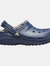 Childrens/Kids Classic Lined Clogs - Navy/Charcoal