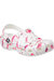 Childrens/Kids Classic Pool Party Flamingo Clogs - White/Pink