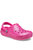 Childrens/Kids Glitter Clogs - Fuchsia - Fuchsia