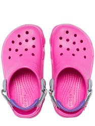 Crocs Childrens/Kids Classic All-Terrain Clogs (Electric Pink)