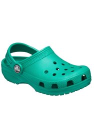 Crocs Childrens/Kids Classic Clogs (Deep Green) - Deep Green