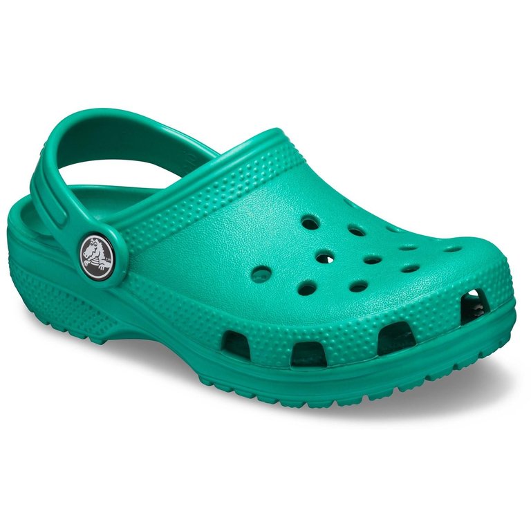 Crocs Childrens/Kids Classic Clogs (Deep Green) - Deep Green