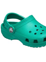 Crocs Childrens/Kids Classic Clogs (Deep Green) - Deep Green