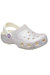 Crocs Childrens/Kids Classic Glitter Slip On Clog (Oyster/Glitter) - Oyster/Glitter