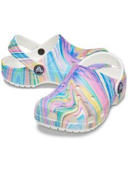 Crocs Childrens/Kids Classic Out Of This World II Swirl Clogs (Multicolored)