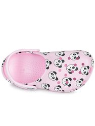 Crocs Childrens/Kids Classic Panda Clogs (Blush Pink)