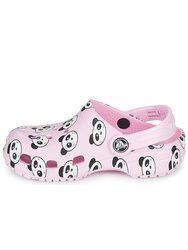 Crocs Childrens/Kids Classic Panda Clogs (Blush Pink)