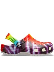 Crocs Childrens/Kids Classic Tie Dye Clogs (Multicolored)