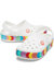 Crocs Childrens/Kids Crocband Chevron Beaded Clogs (White)