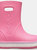 Crocs Childrens/Kids Crocband Wellington Boots (Pink/White) (4 Big Kid)