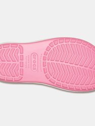 Crocs Childrens/Kids Crocband Wellington Boots (Pink/White) (4 Big Kid)