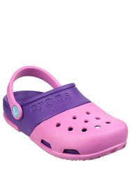 Crocs Childrens/Kids Electro II Slip On Clogs (Pink/Purple)