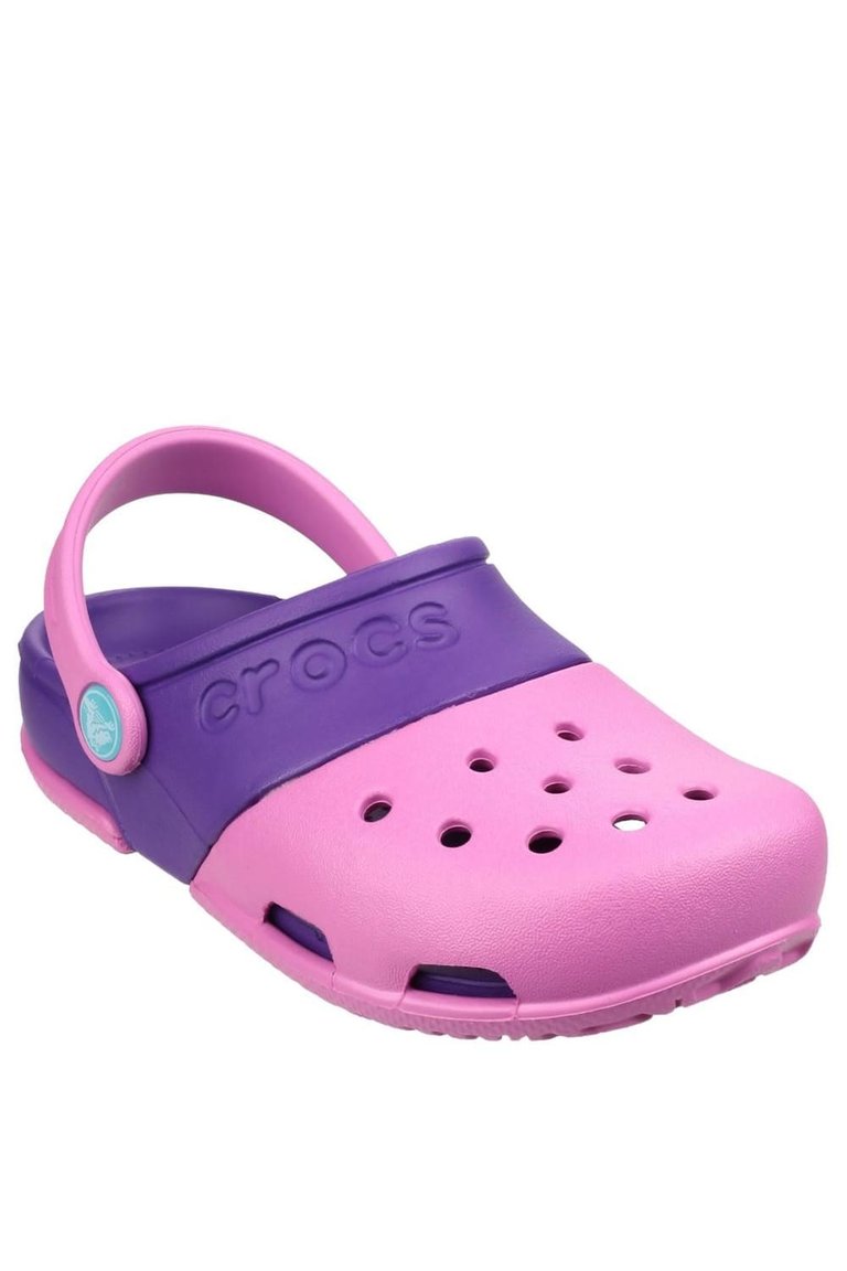 Crocs Childrens/Kids Electro II Slip On Clogs (Pink/Purple)