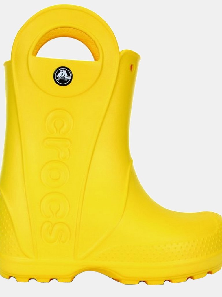 Crocs Childrens/Kids Handle It Rain Boots (Yellow) (8 Toddler) - Yellow