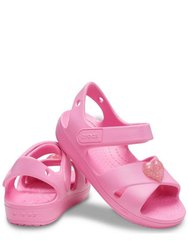 Crocs Girls Cross Strap Sandal (Pink)