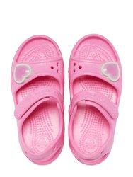 Crocs Girls Fun Lab Rainbow Sandals (Pink)