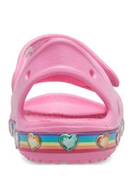 Crocs Girls Fun Lab Rainbow Sandals (Pink)